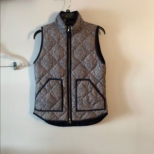 J.CREW houndstooth puff vest